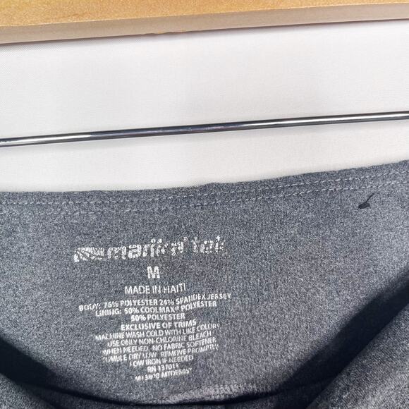 Marika Tech Womens Medium Heather Gray Crop Leggings Cropped Workout Activewear - Picture 5 of 7